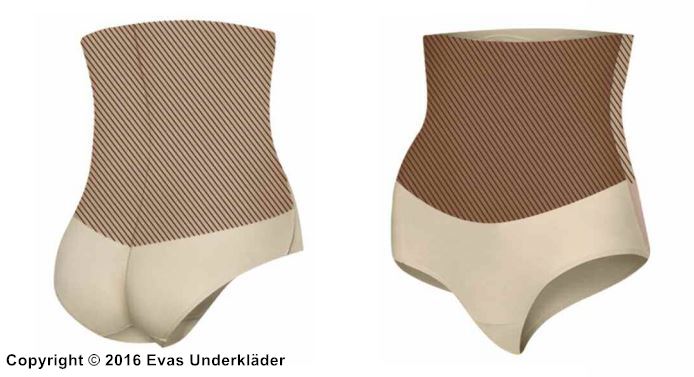 Shapewear / formender Slip mit Mieder, Korrektur von Taille und Bauch, Po-Push-Up